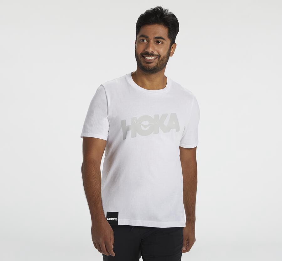 Camisa Hoka One One Masculino Branco - Brand - 132-JIOQXB